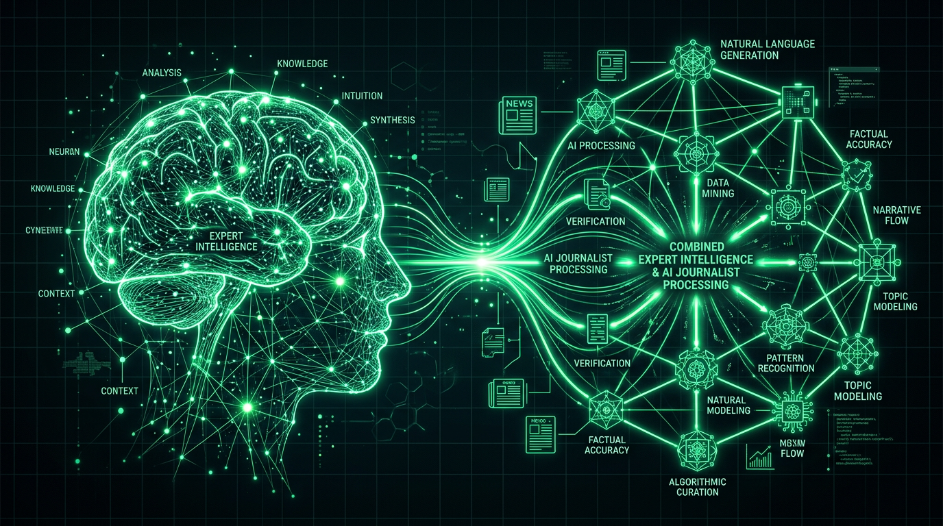 AI Newsroom Combined Intelligence Diagram