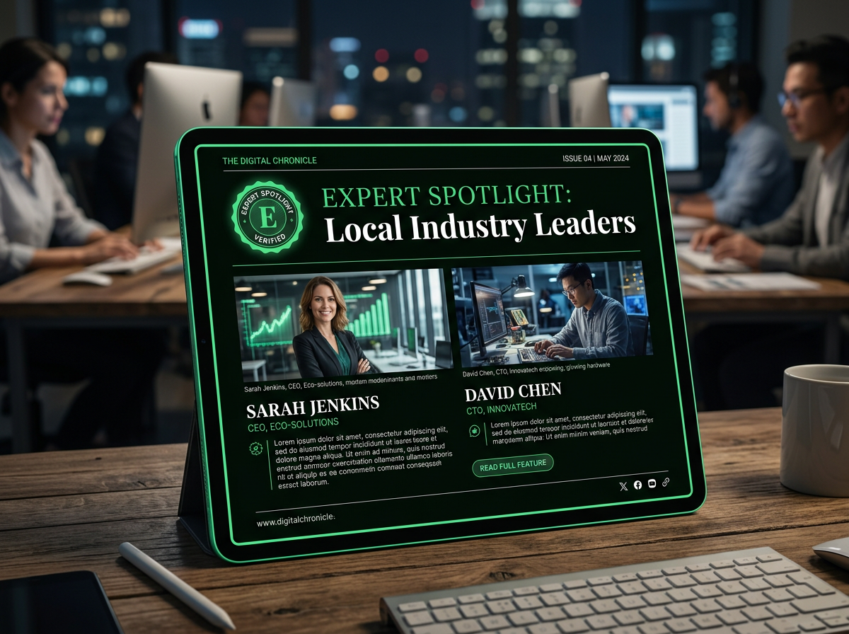 Editorial Feature Article Mockup
